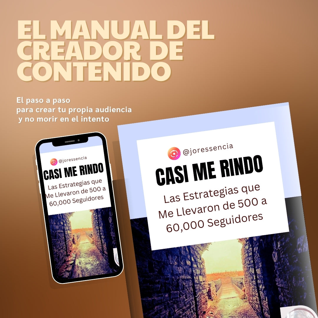 Ebook - Casi Me Rindo - Manual Del Creador de Contenido