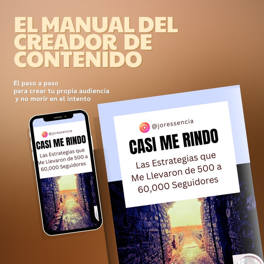 Ebook - Casi Me Rindo - Manual Del Creador de Contenido